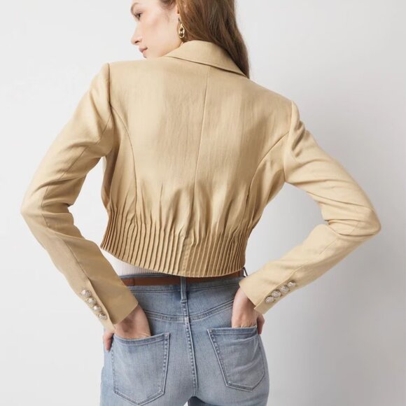 nwt WHITE HOUSE BLACK MARKET cropped double breasted jacket blazer NEW STYLE! - Picture 2 of 3